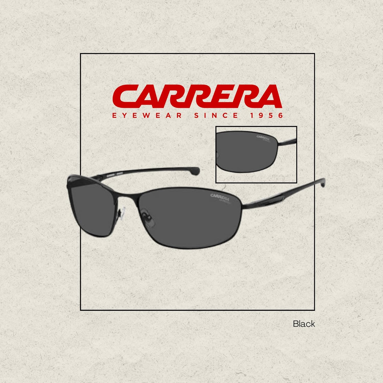 Carrera-Ducati CA006/S Rectangular Sunglasses for Men +BUNDLE with ACCESSORY EYEWEAR KIT