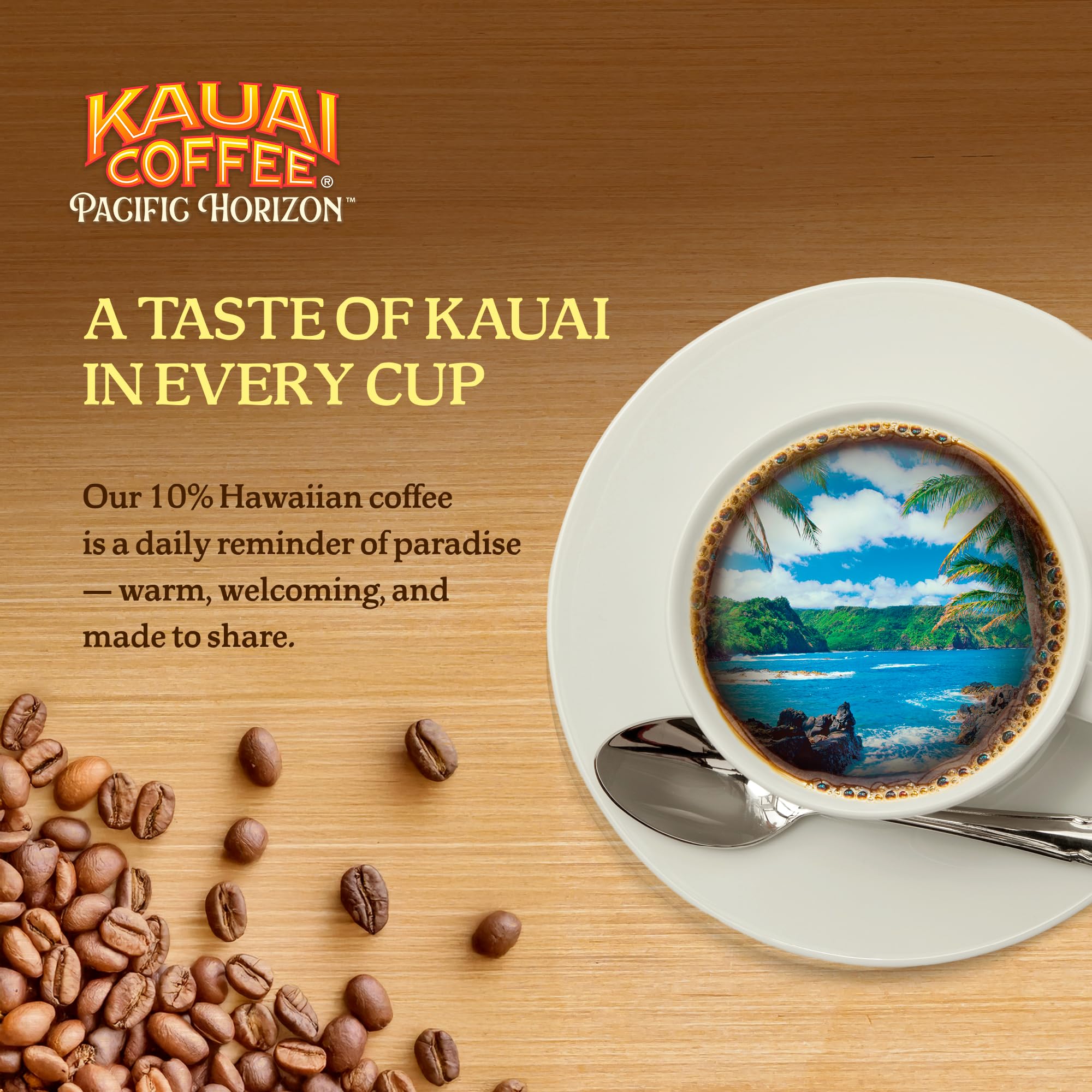 Amazon.com : Kauai Coffee K-Cup Pods for Keurig Brewers  Arabica Coffee,  10% Hawaiian  Medium Roast, Banana Flavor with Creamy Vanilla  Banana  Crme, 1 Pack of 48 Single Serve K-Cups : Everything Else