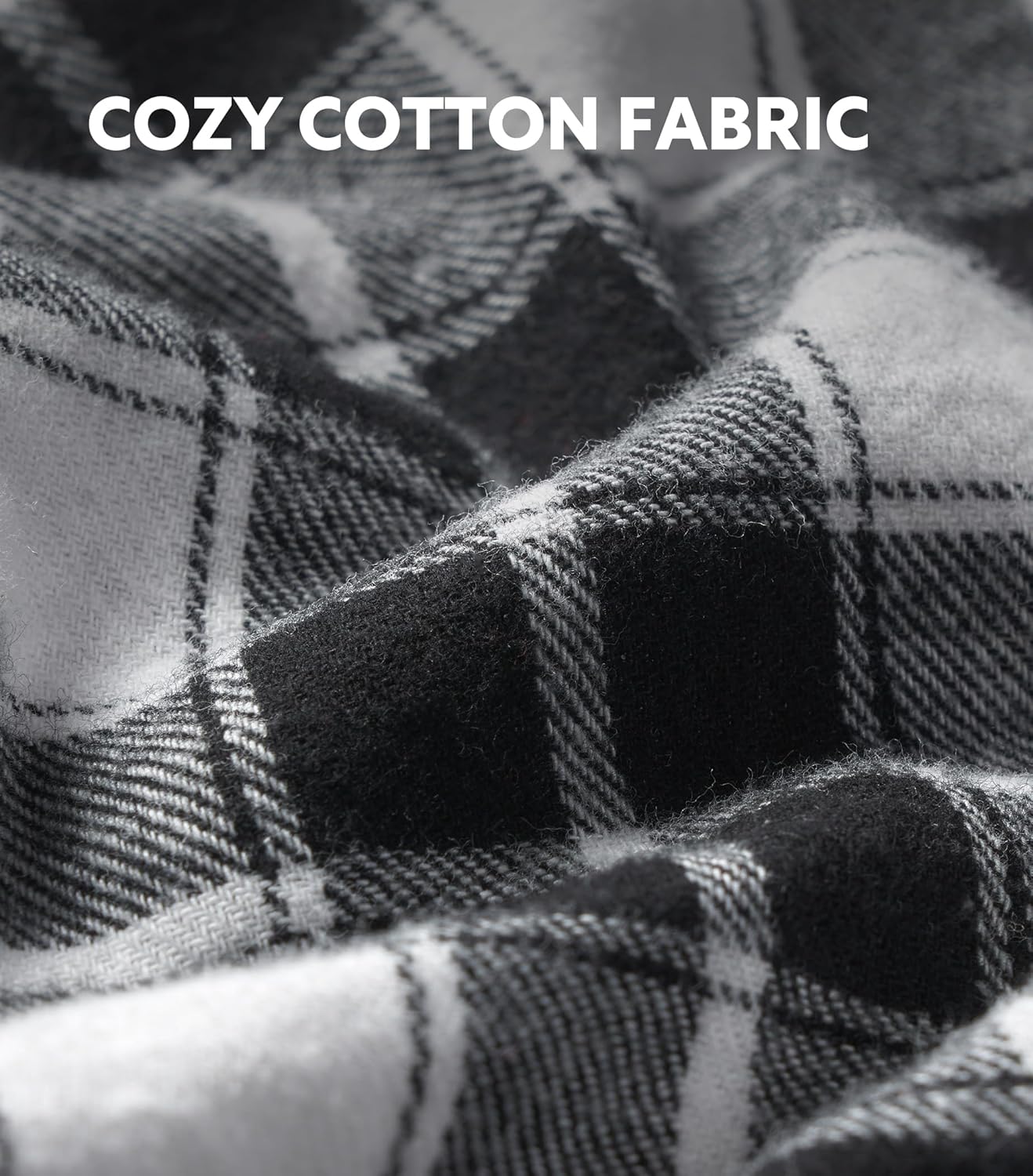 DAVID ARCHY 100% Cotton Pajamas Sets for Women Soft Flannel Lounge Sets for Women Long Sleeve Pjs Loungewear Sleepwear Comfy - Image 2