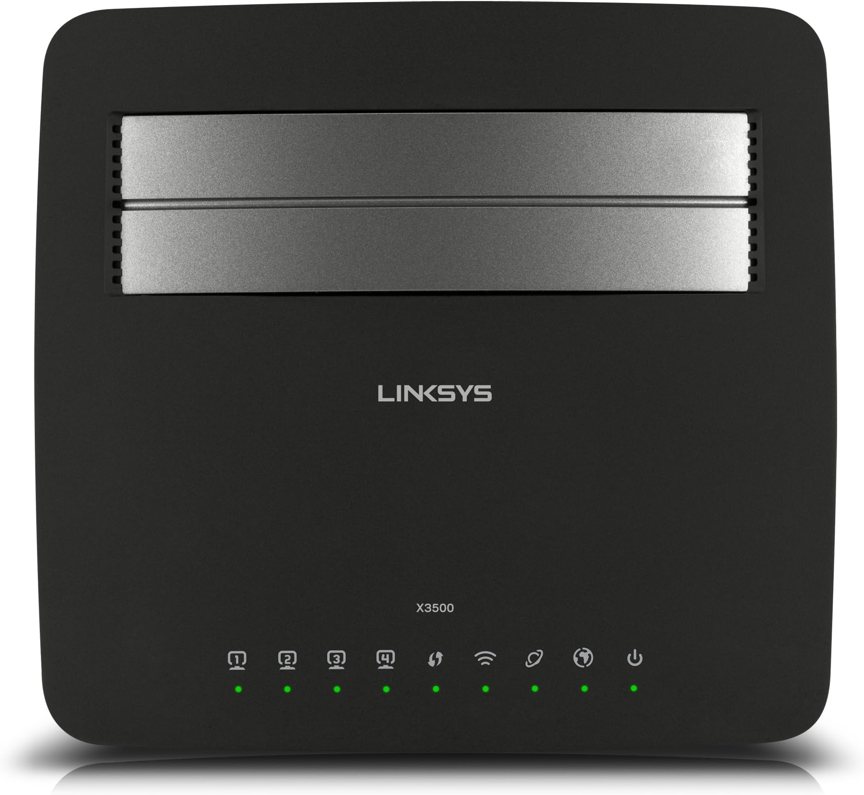 X3500 N750 Dual Band Wireless Router with ADSL2+ Modem/USB