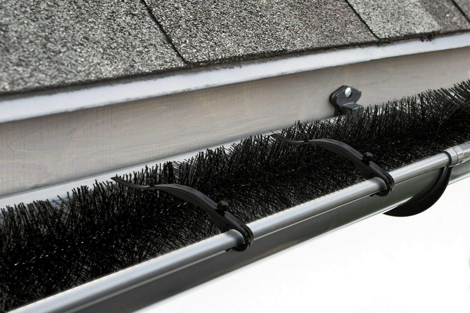 Mpc Eradicate Black - Bristle Brush For Gutters - 4M Length - Gutter Leaf Guard