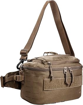 Tasmanian Tiger Hip Organizer Bag Heavy-Duty Cordura Utility Waist Pack with Modular Attachment and Tool Pocket Versatile Field Gear Belt Pouch for Hiking, Work, and Travel, Coyote - One Size