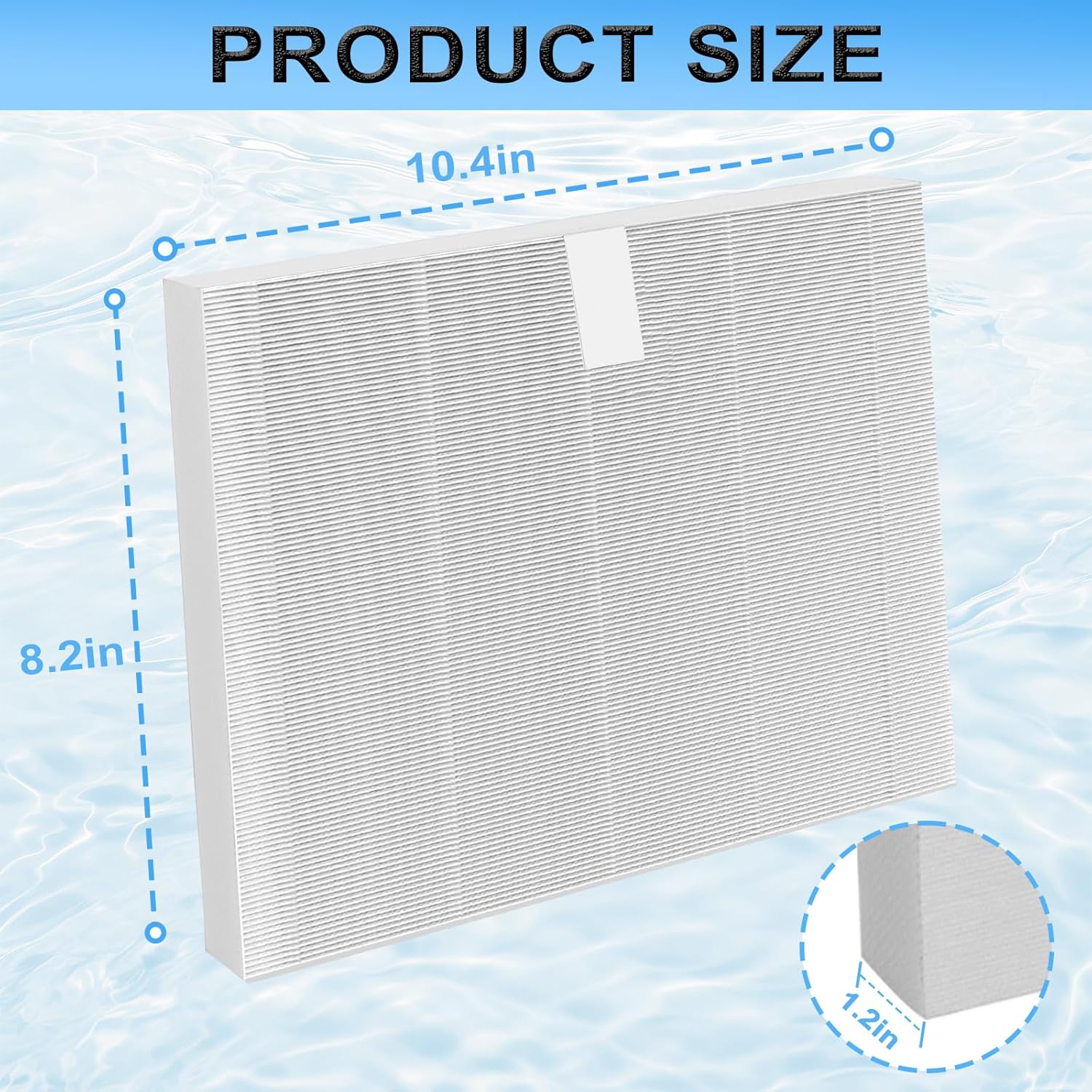 Gekufa 6 Pack 10-00814 Hot Tub Spa Flat Filters Compatible with Bullfrog S200 S150 S180XD M Series (M6-M9) & A Series (A5-A9) Hot Tub Spas 2023+