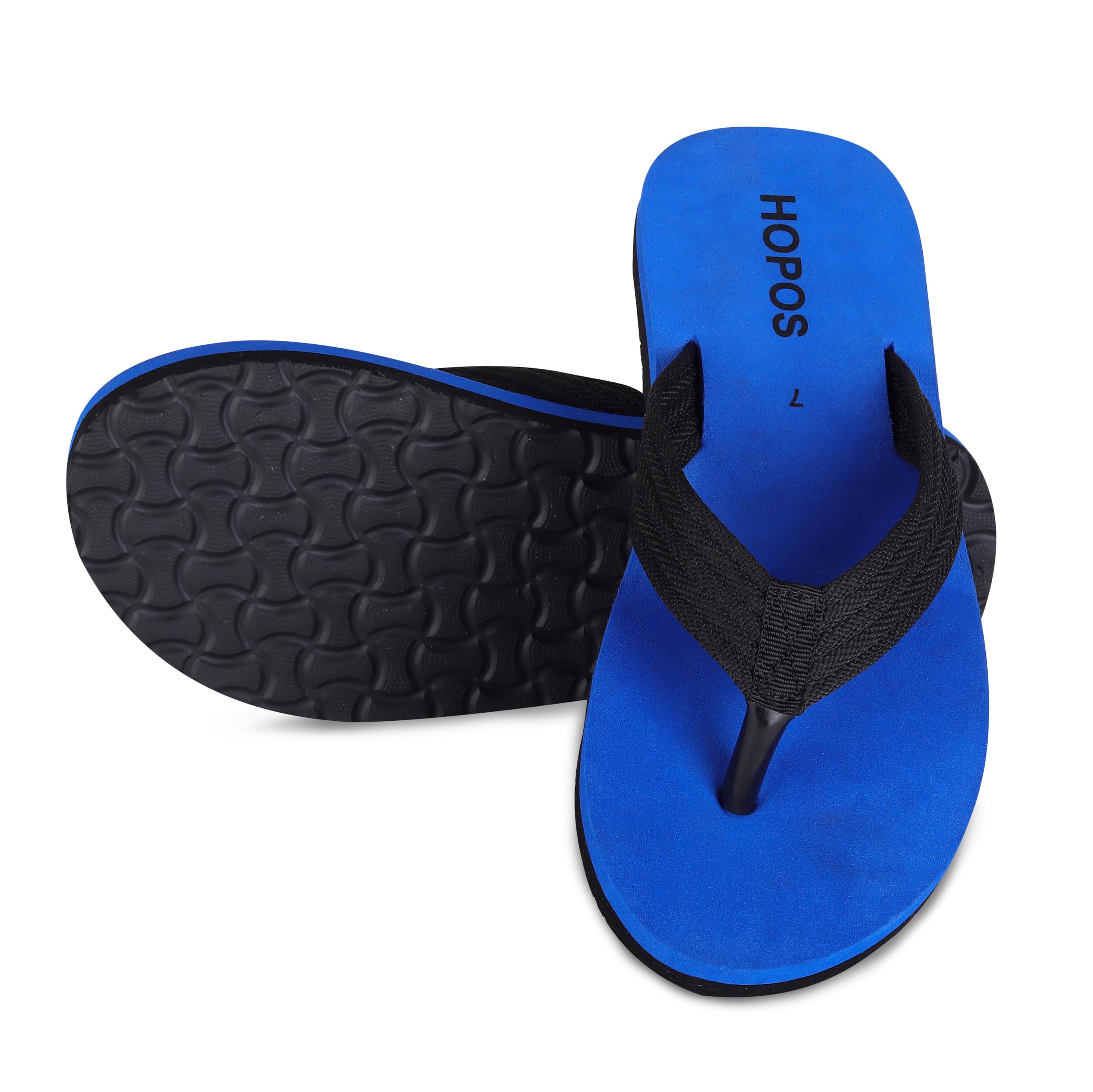 HOPOS Men Stylish Lightweight Flipflops | Casual & Comfortable Waterproof Daily-wear Slippers for Indoor & Outdoor | Everyday Use, Durable Non-Slip-Blue (B0DCVJZVJW) Amazon Price History, Amazon Price Tracker