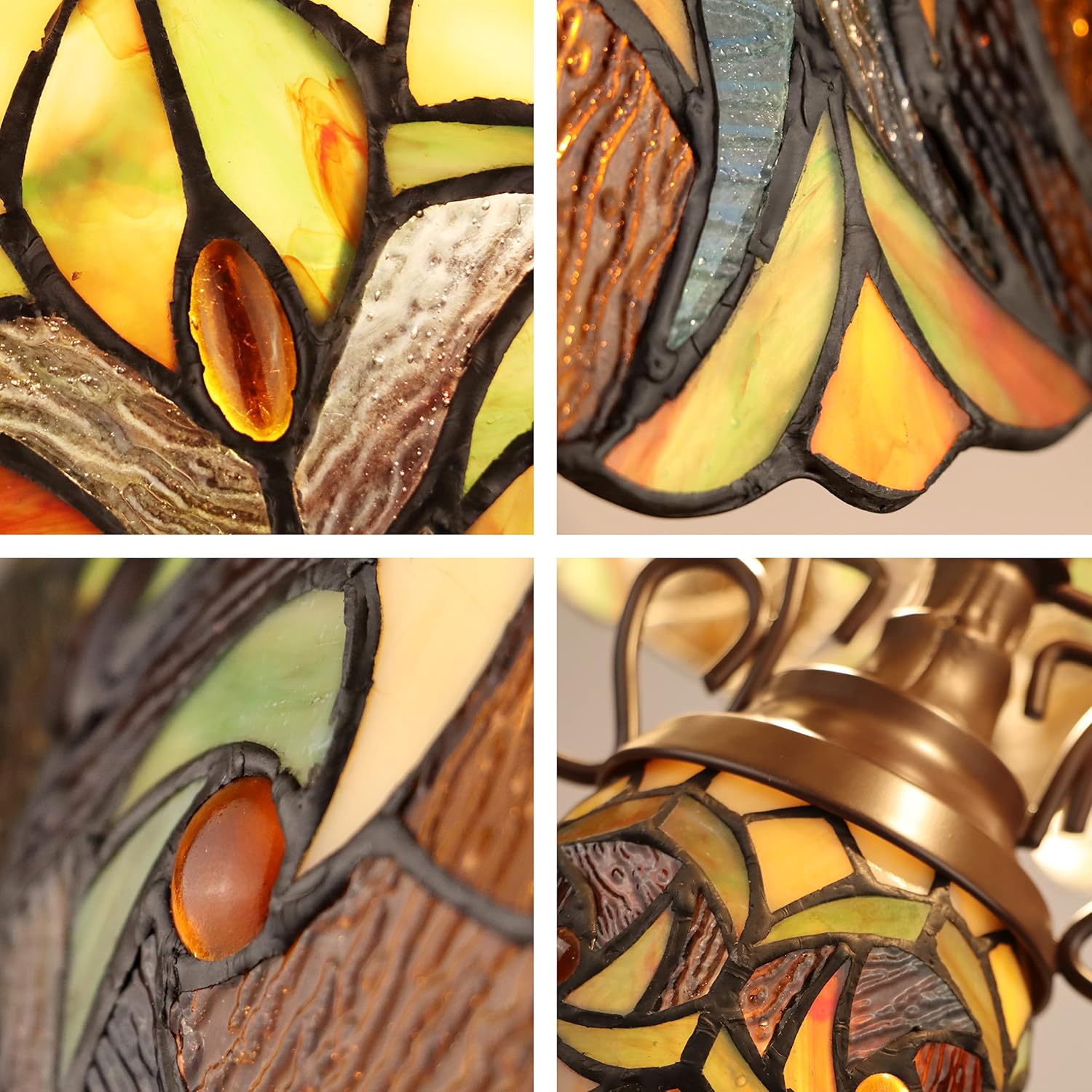 Radiance Goods Victorian-Style Antique Dark Bronze 3 Light Double Lit Table Lamp 16" Wide