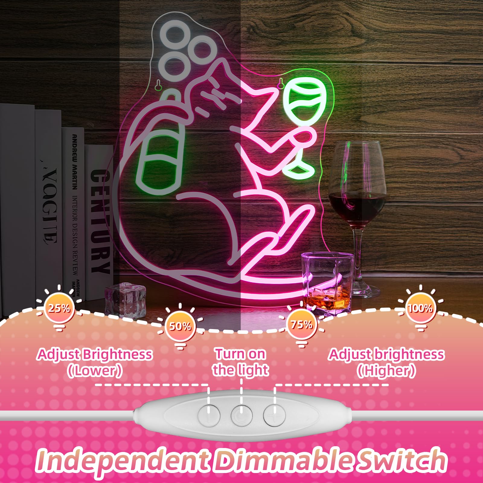 Love Neon Bord met USB kabel Rode verlichting
