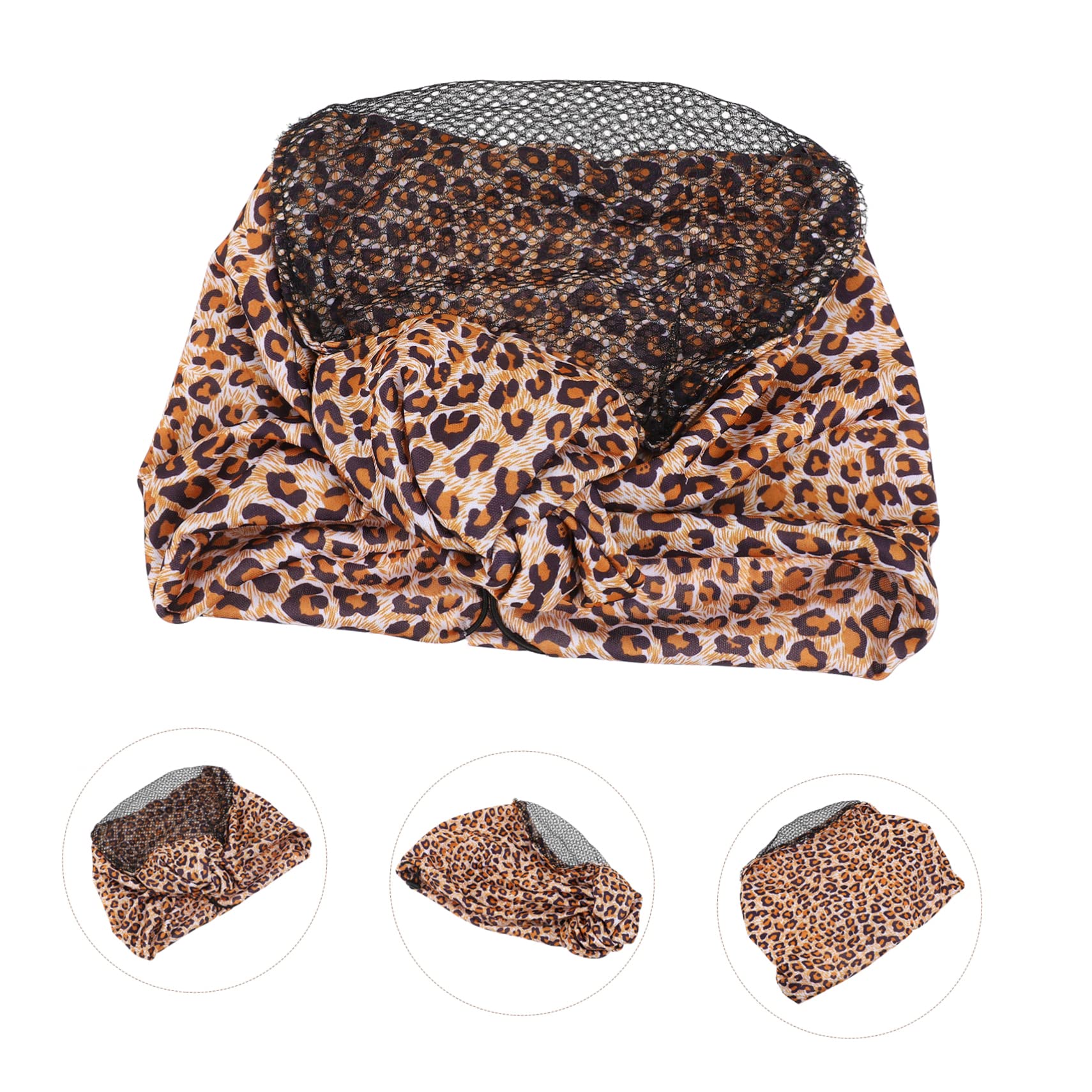 Beavorty 5 Piezas gorra de red de peluca pelucas coloridas pañuelo de pelo de ganchillo pelucas afro Gancho de crochet gorra de malla de peluca red para el cabello peluca elasticidad venda