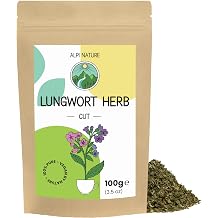 Alpi Nature Lungwort Tea 100g 3.5 oz, Dried and Cut Lungwort Herb for Tea Preparation