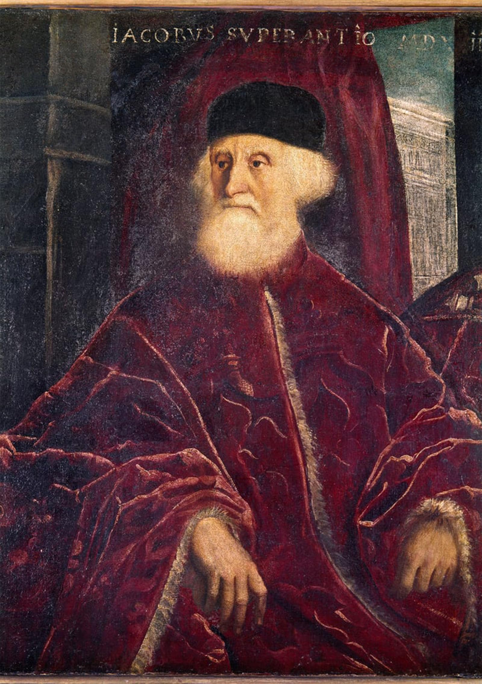 POSTERIIk Vintage Art Print Images Pictures Print Portrait of Procurator Jacopo Soranzo by Jacopo Robusti Tintoretto Modern Colour Posters for Office Home Decor 60x90cm
