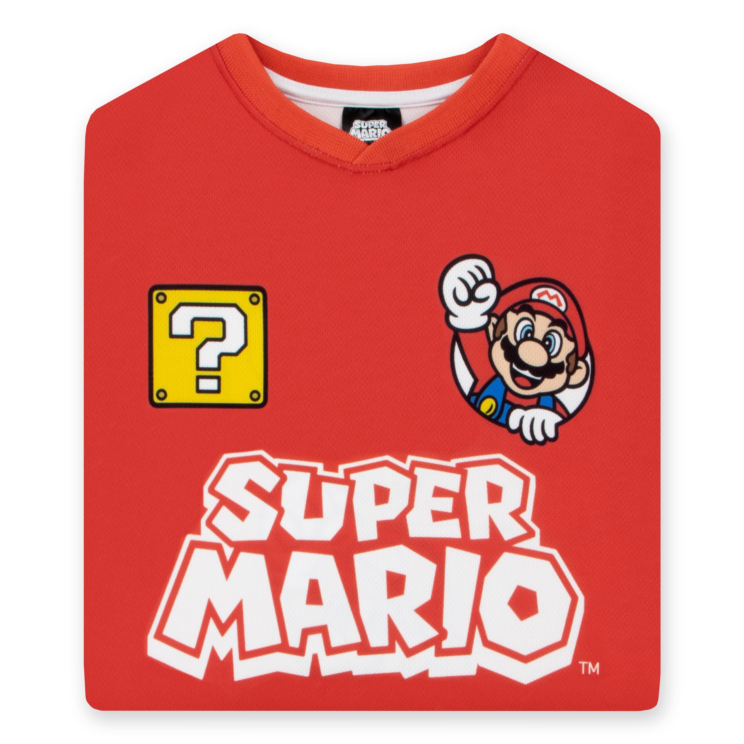 Super Mario Camiseta Futbol para Niños, De Gran Tamaño Camisetas De Futbol Infantil con Motivo De Mario, Camisetas Niño