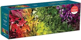 Galison Plant Life Panoramic Puzzle, 1000 Pieces, 39” x 14” – Plant Jigsaw Puzzle Featuring an Elongated & Colorful Landscape Photograph – Thick, Sturdy Pieces, Challenging Family Activity