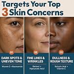 Eva Naturals Vitamin C+ Serum for Face – Anti Aging Facial Serum with Retinol, Salicylic Acid, Niacinamide & Hyaluronic Acid – Dark Spot, Fine Line & Wrinkle Support for Radiant Skin