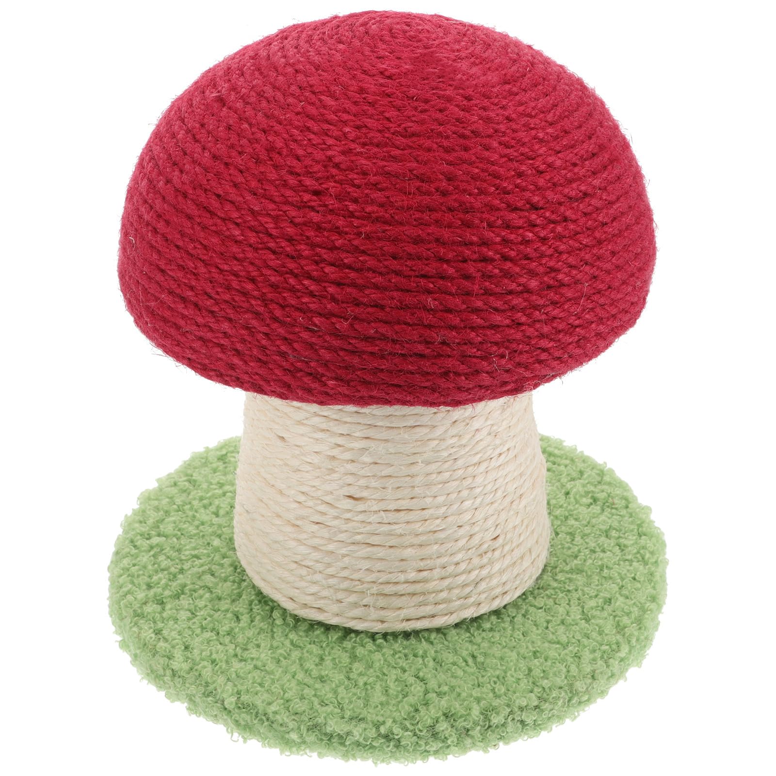 Roter Pilz Katzenkratzbaum aus Sisal, Verschleißfester Kratzstab