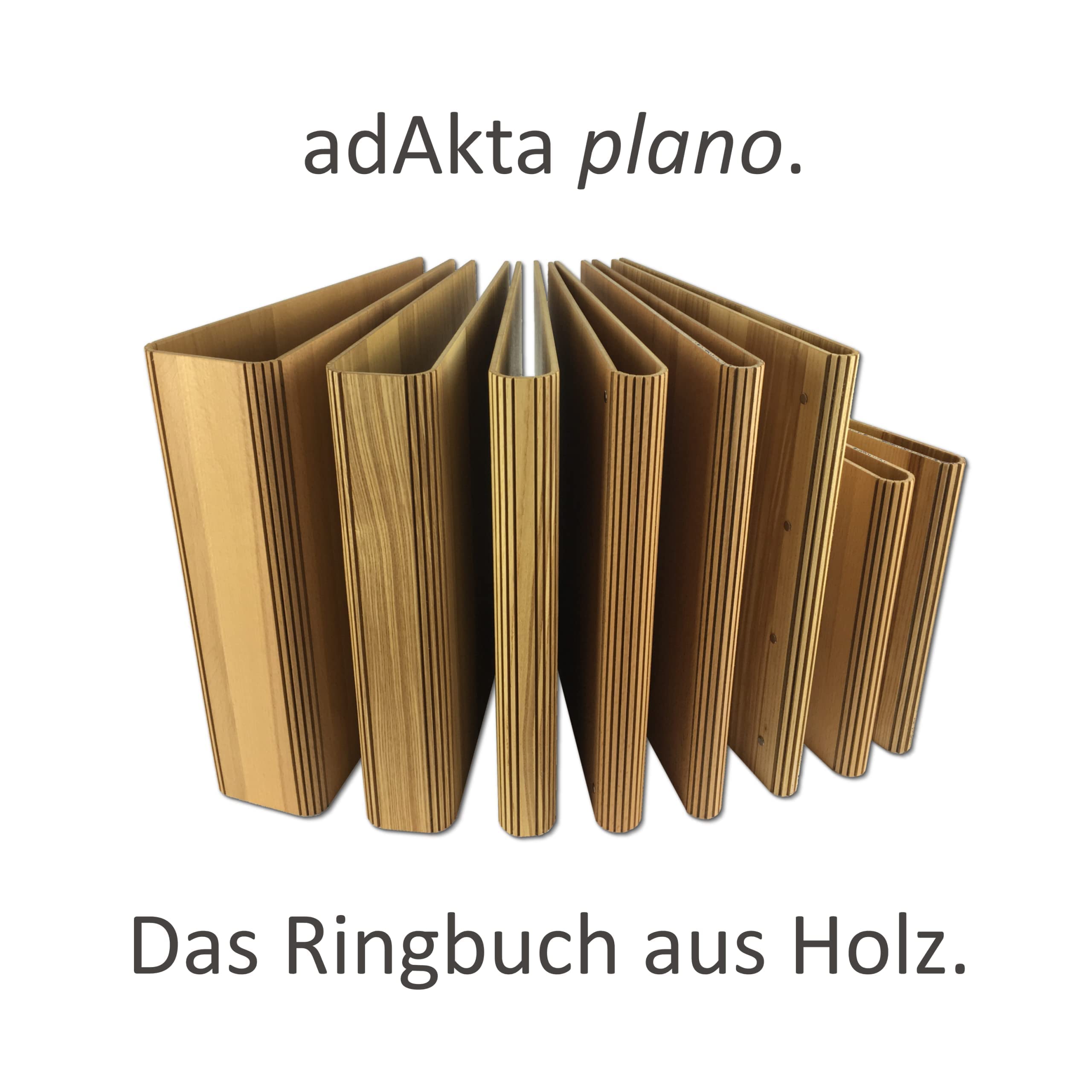 Design-Ringbuch adAkta plano Größe "XL" (DIN A4, Kernbuche)