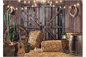 WOLADA Ranch Party Backdrop for Wild West Theme Party Decorations