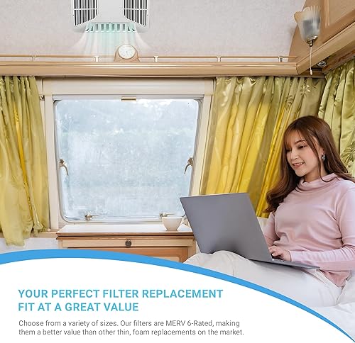 Miniatura 4 de Filtro de CA - Filtros de Reemplazo para Aire Acondicionado - Limpiador de Aire RV - Accesorios para Autocaravanas para Remolques de Viaje - Filtro