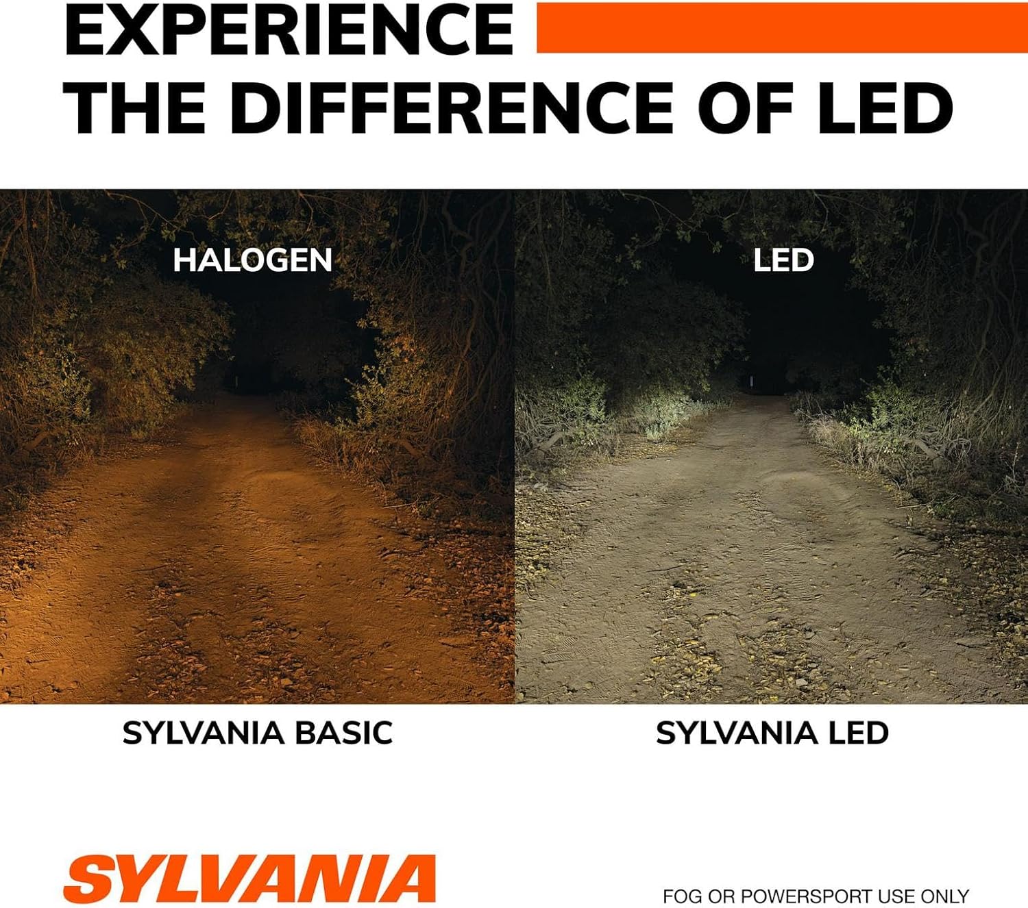 SYLVANIA H11 LED - Fog Lights For Cars and Trucks - Headlight Bulbs for Off Road Powersports - 6000k Cool White LED Light - Long-Lasting Bulbs - No Polarity - DIY Upgrade