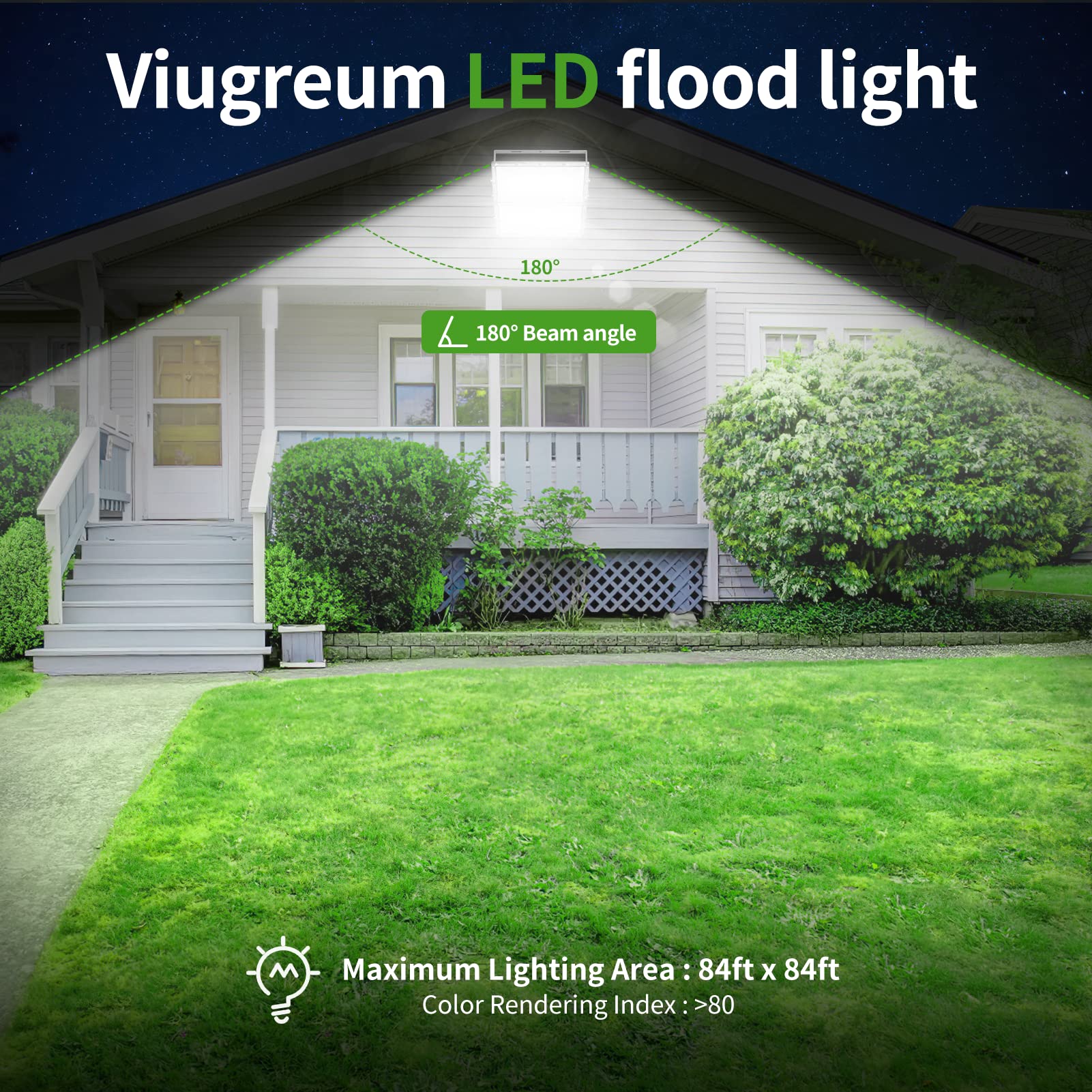 MKKM LED Strahler Flutlichter außen 300W Superhell 10000lm Flutlichtstrahler 6500K IP67 Wasserfest Außenstrahler für Sportplatz… (200, Watt)
