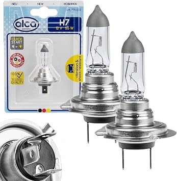 alca Fits Toyota Camry 2001-2006 Car Bulbs H7 Set of 2 Halogen Headlight Lamps