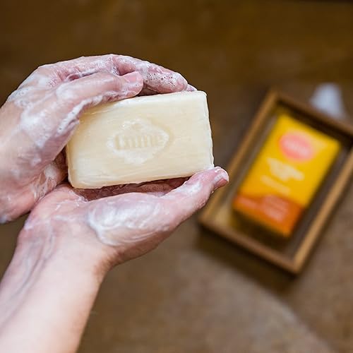 Miniatura 4 de Lume Triple Milled Soap - Rica humedad y limpieza suave, sin parabenos, sin ftalatos, seguro para la piel, 5 onzas (paquete de 4) (coco tostado)