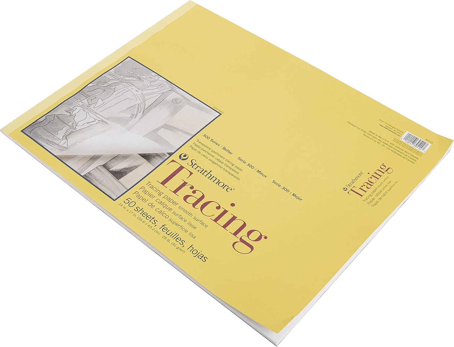 Strathmore (370-11 300 Series Tracing Pad, 11"x14", 50 Sheets , White