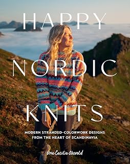 Happy Nordic Knits Book: 23 Modern Stranded Colorwork Sweaters & Accessories XS-5XL, Size-Inclusive Patterns for All