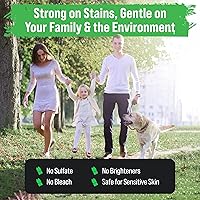 Vista 4 de Detergente para ropa Rockin' Green, Detergente en polvo para ropa a base de plantas, Detergente para ropa totalmente natural, Combate el olor vegano