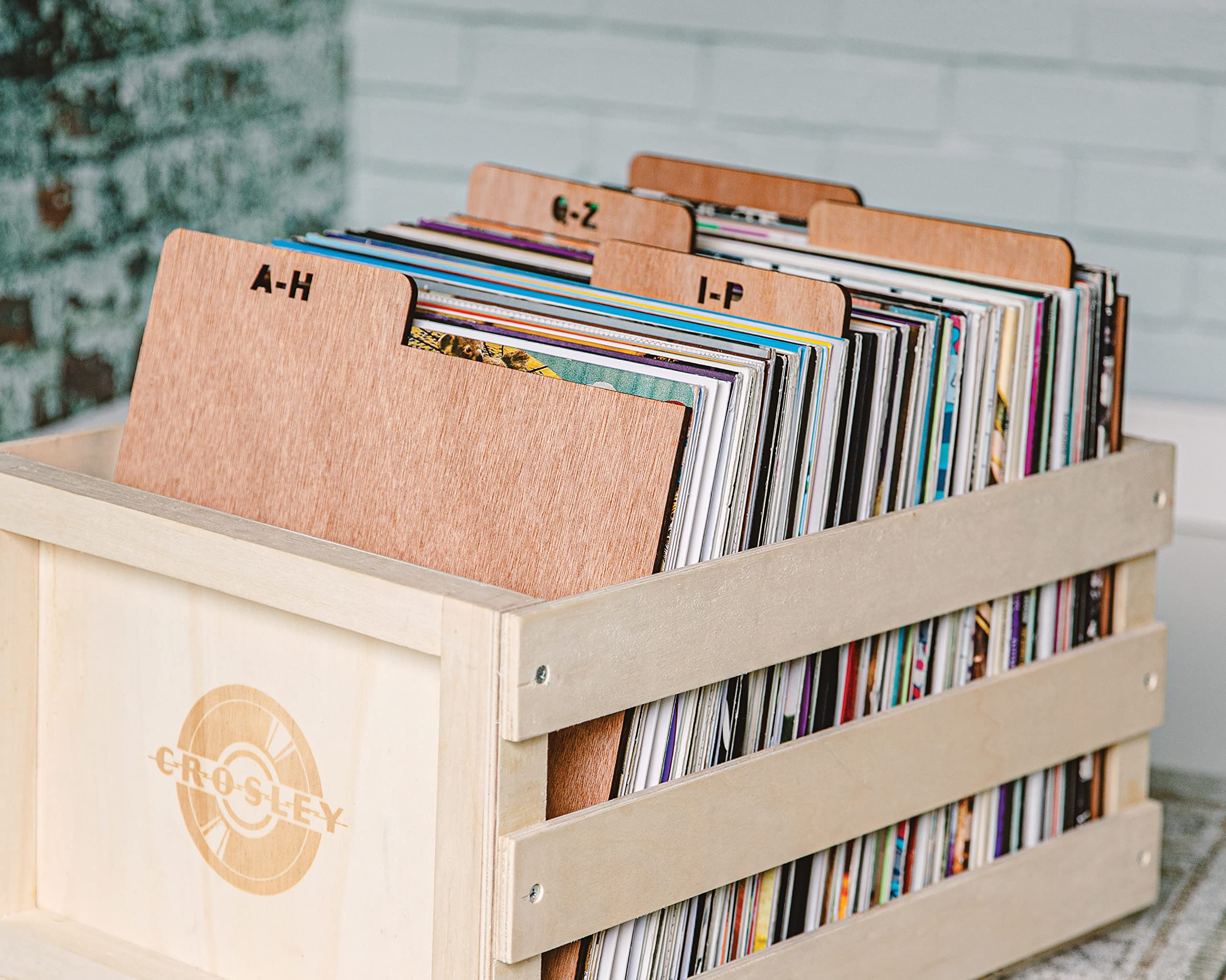 Crosley AC1045A-NA A-Z - Set di 5 divisori in legno naturale