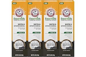 ARM & HAMMER Essentials Pasta Dental Sin Fluoruro para Adultos, Menta Limpia,...
