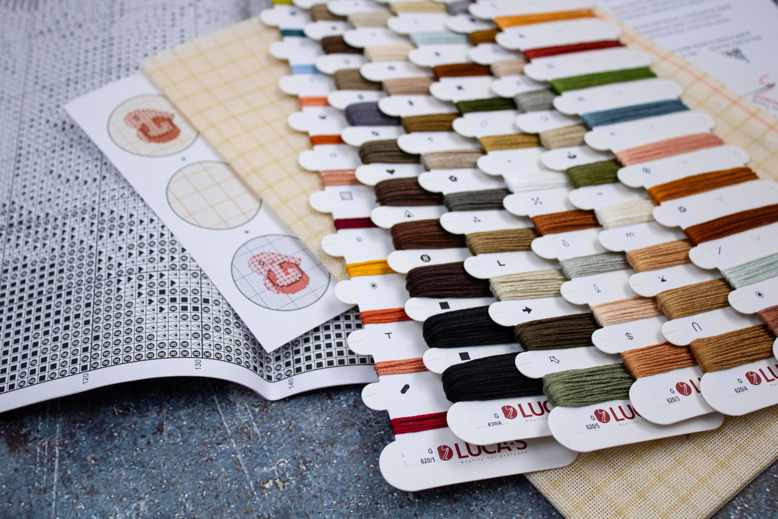 Luca-S Gobelin Stickpackung Gold Collection Die Blumenfee Zählmuster, Multifarbig