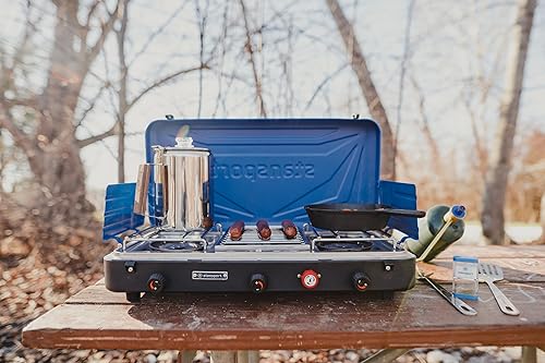 Miniatura 7 de Stansport Outfitter Series Estufa de campamento de propano para camping y cocina al aire libre
