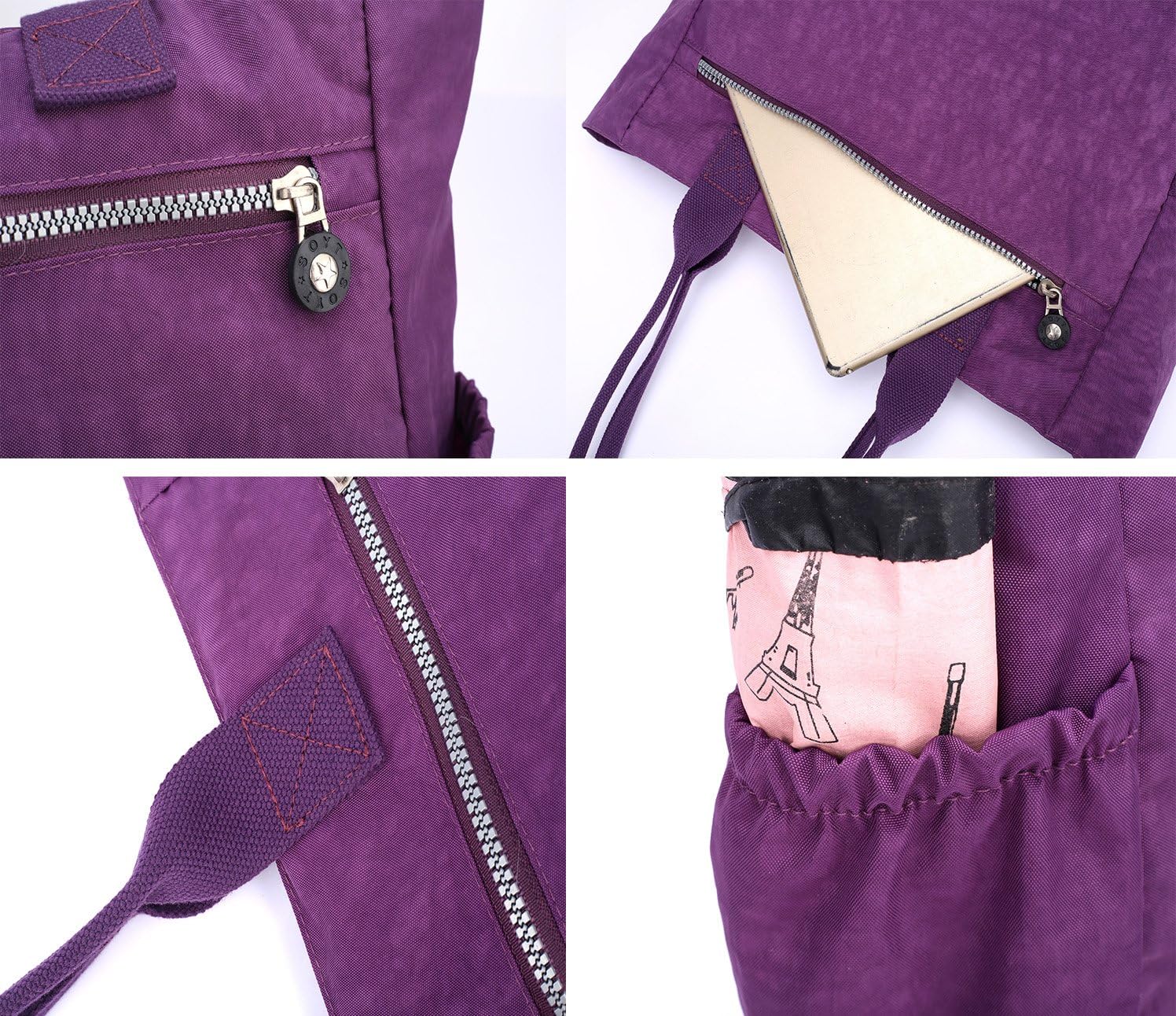 Water Resistant Multi Pockets Large Lightweight Tote Bag Shoulder Bag Waterproof Handbags