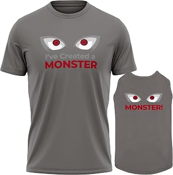 APPARELYN Dog and Owner Matching Clothes - A Monster Pet & Owner Matching Outfits with Owners - Soft Pet Clothes - Set of 2