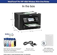 Vista 4 de Epson® Workforce® Pro WF-4820 Impresora inalámbrica de inyección de tinta a color todo en uno, negro, grande