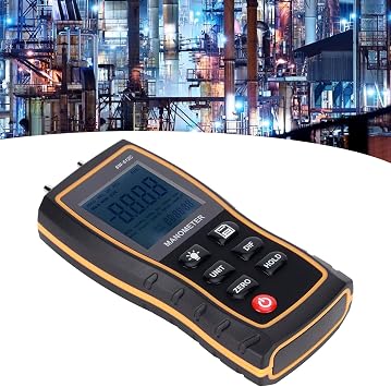 Differential Manometer, Precision Pressure Gauge Tester, Handheld Gas Pressure Gauge for Ventilation and Air Conditioning Systems