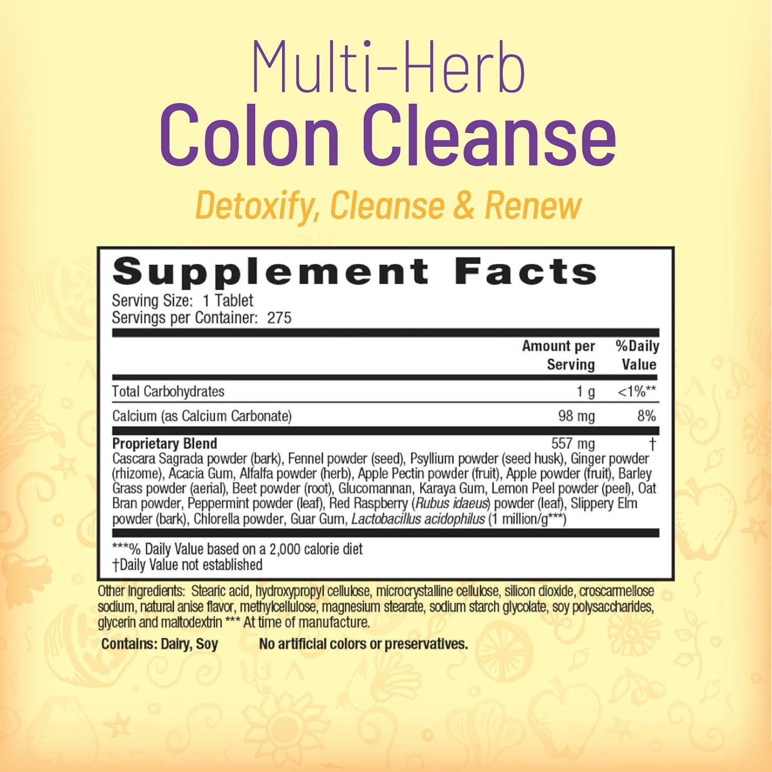 Nature's Secret Multi-Herb Colon Cleanse, 275 Tab