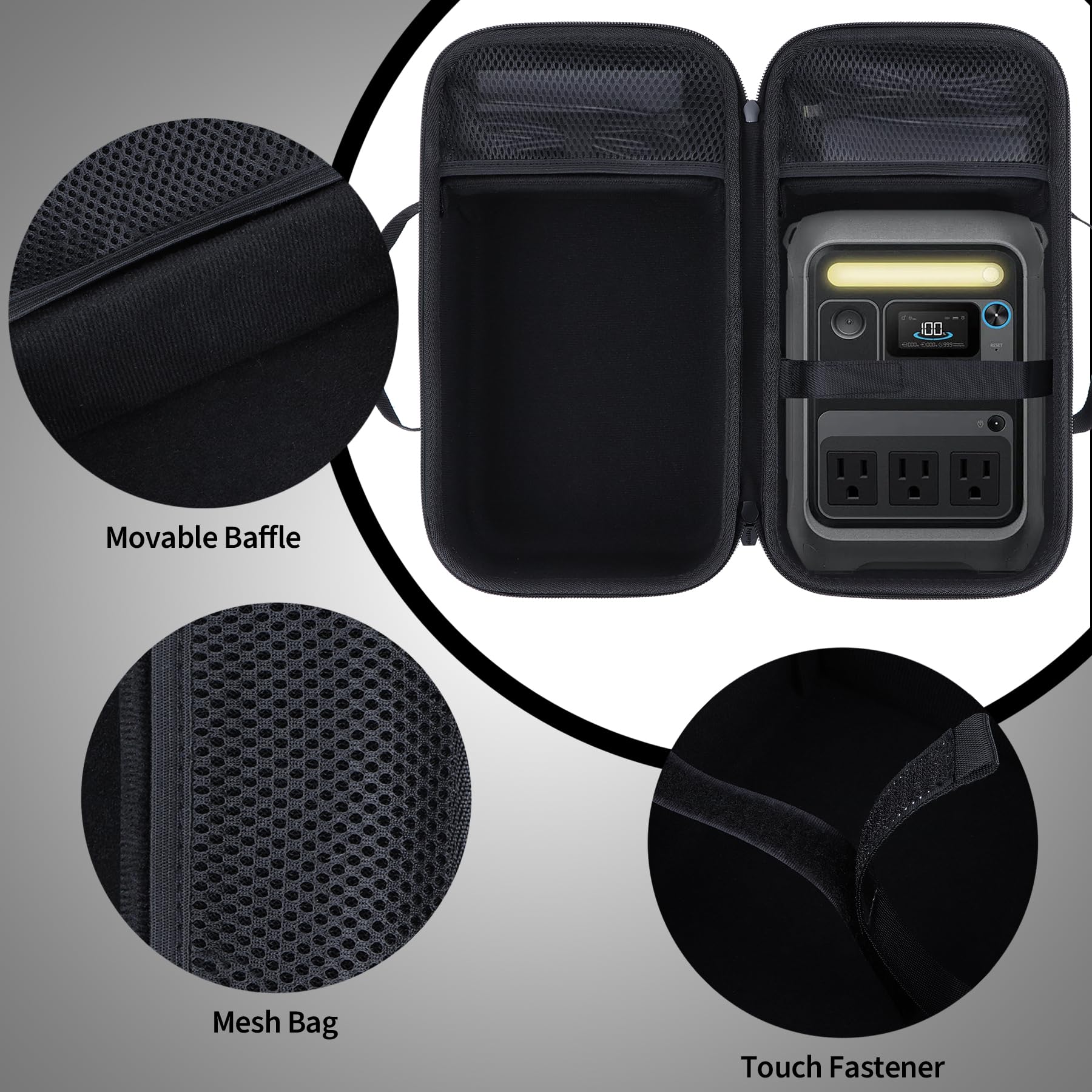 Duro Protectora Funda Compatible con Anker SOLIX C300 Portable Power Station