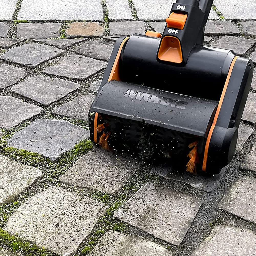 WORX WA0293 szczotka do fug z twardego drutu strumieniowego do akumulatorowego czyszczenia powierzchni WG441E, nadaje się do czyszczenia fug i chwastów, oryginalna część zamienna, łatwy montaż bez