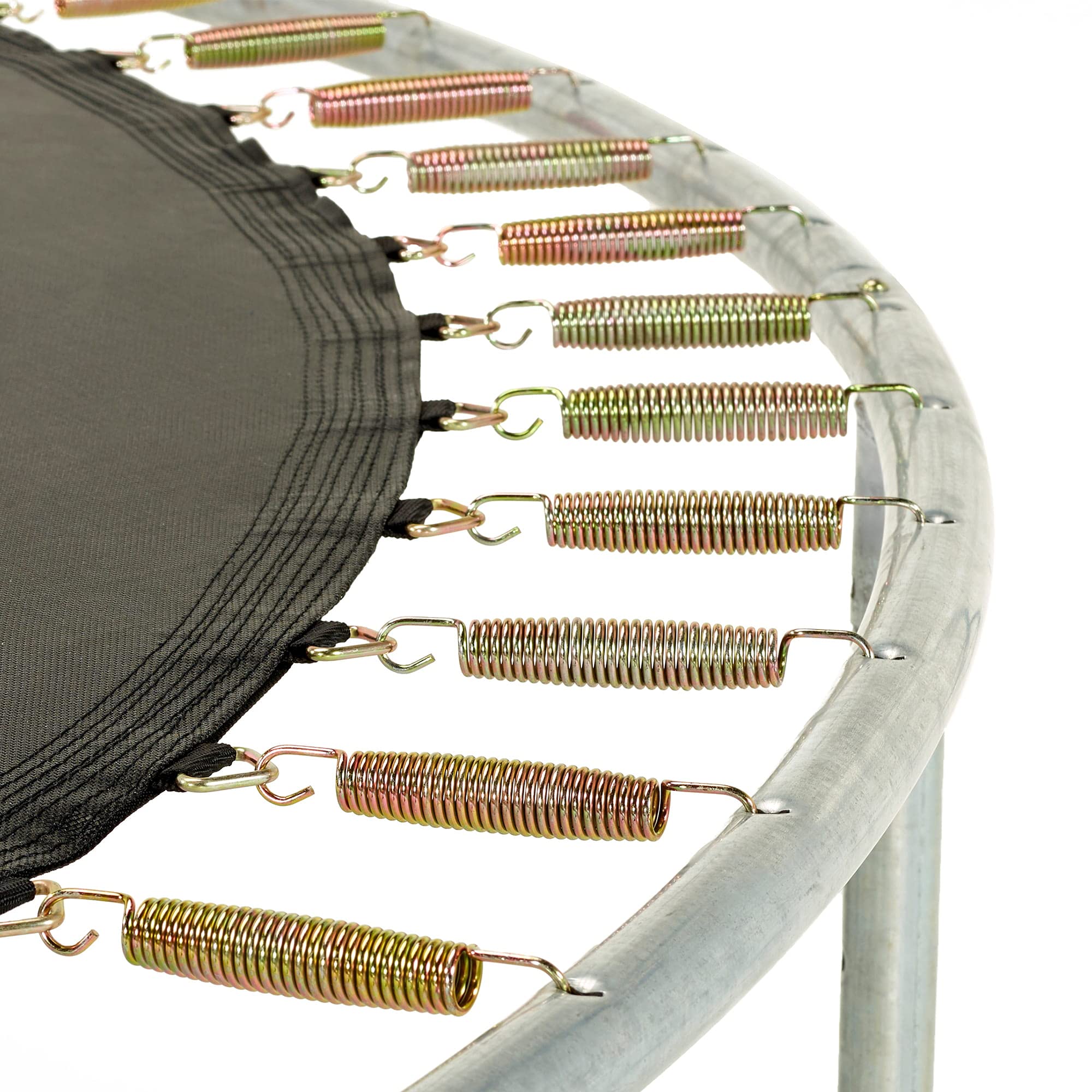 Kangui - Trampoline Rond avec Filet de sécurité, échelle, bâche et kit d'ancrage | Vert | Ø250 - Ø300 - Ø360 - Ø430cm | RALLI