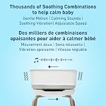 Graco SmartSense Soothing Baby Bassinet & Rocker with Cry Detection Technology, Includes 100% Organic Cotton Sheet, Luna