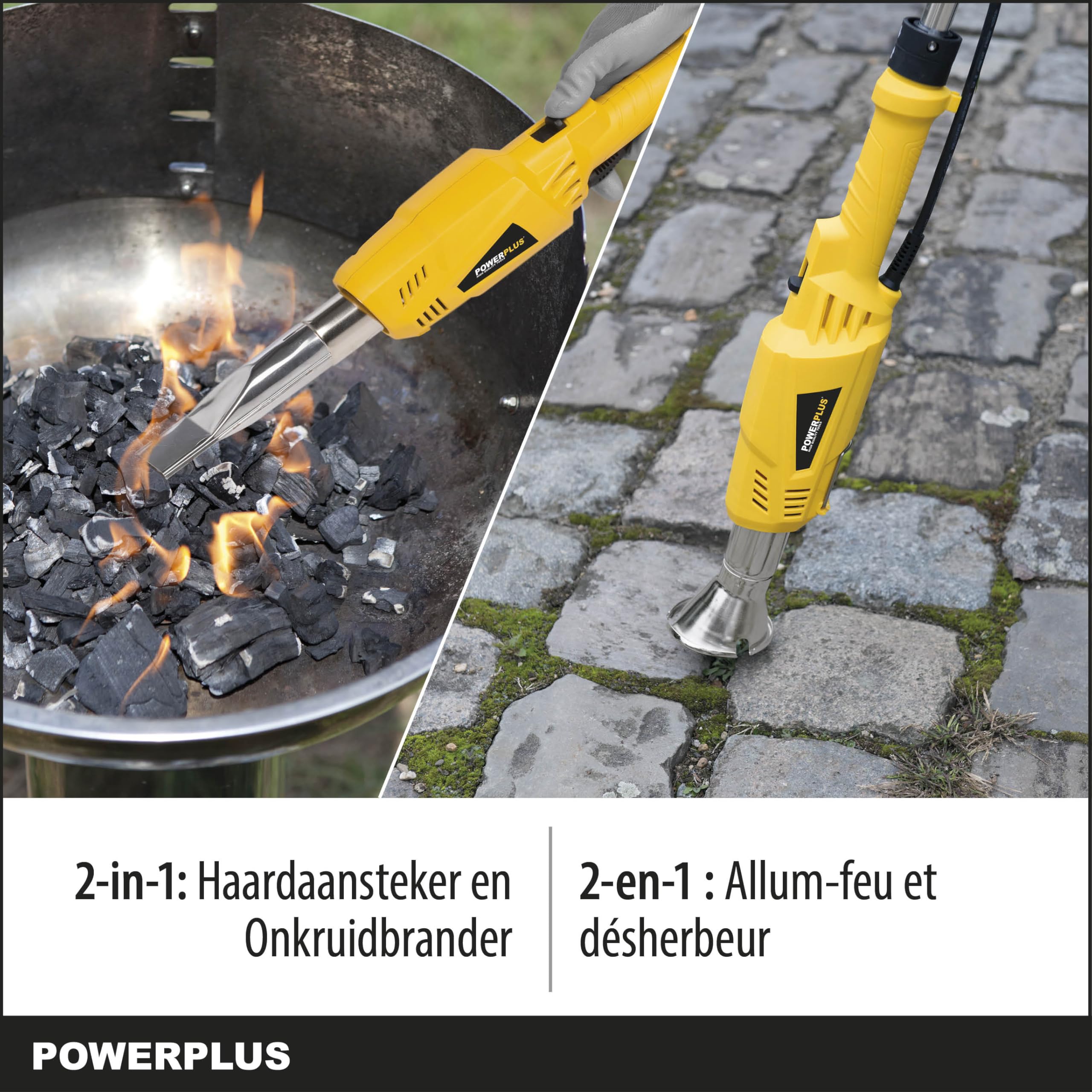 POWERPLUS POWXG6611 - Quemador de malezas 2000w