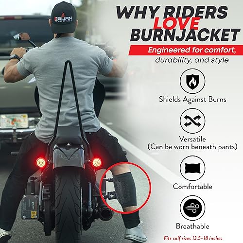 Miniatura 9 de BurnJacket - Protector de piernas para tubo de escape de motocicleta