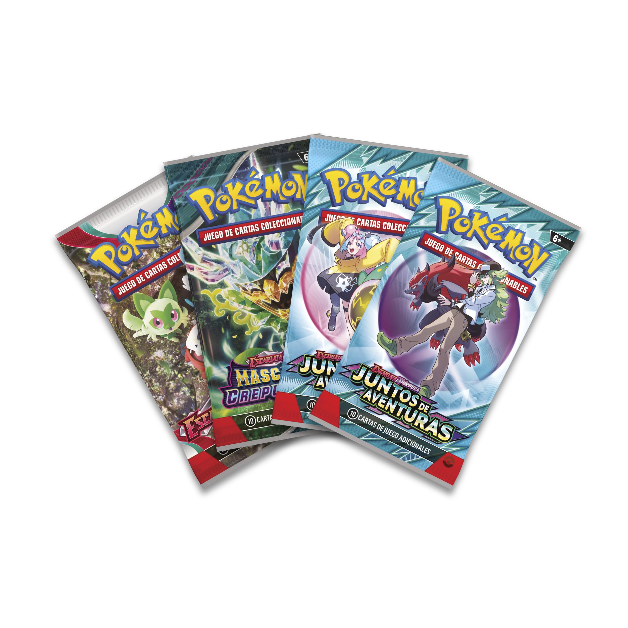 Pokémon Lata Leyendas Afiladas de Koraidon ex de JCC Pokémon (1 Carta holográfica y 4 Sobres de Mejora)