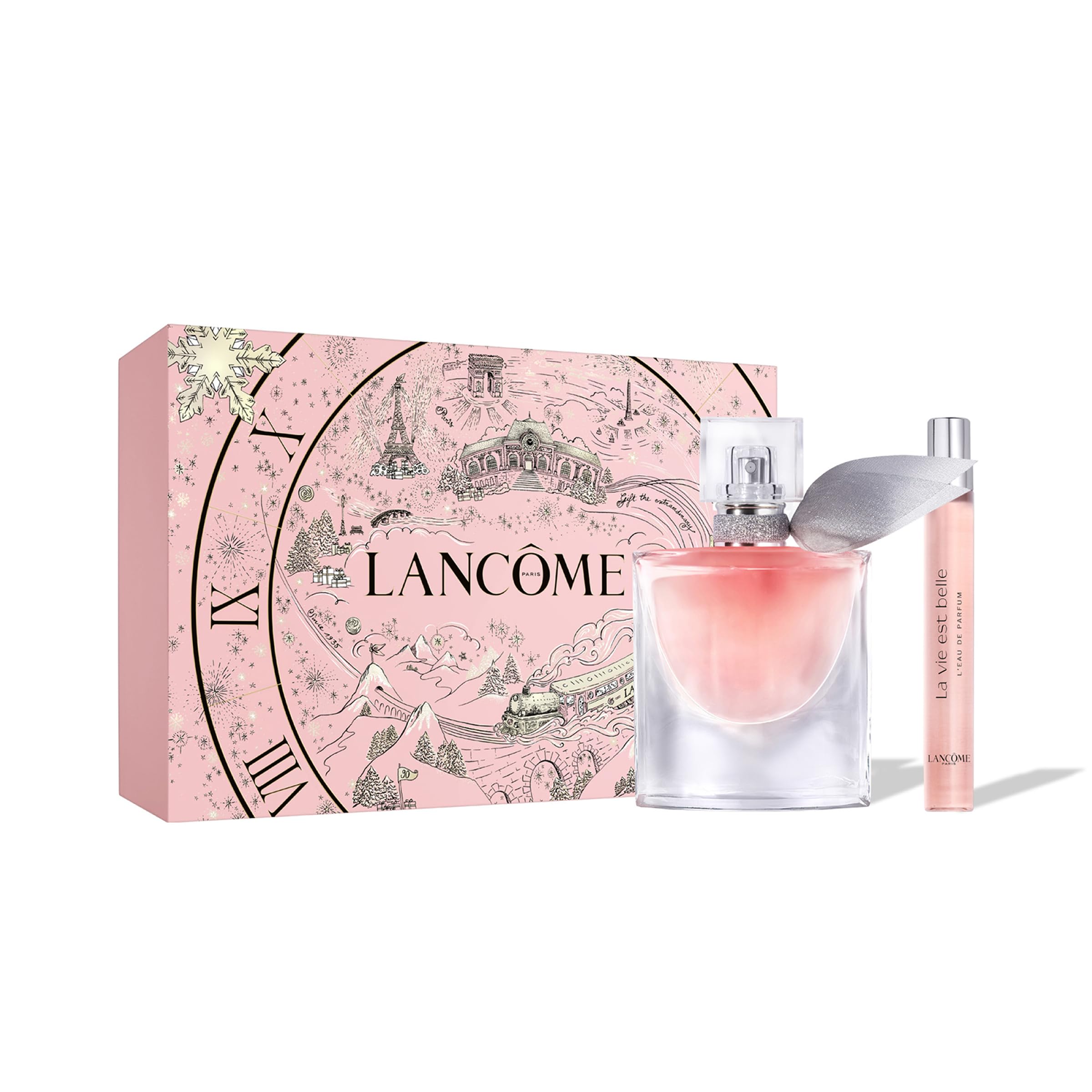 Lancôme La Vie Est Belle Holiday Gift Set - Full-Size Refillable La vie est belle Eau De Parfum Spray 1.0 fl. Oz, Purse Spray 0.34 fl. oz.- Limited Edition Gift Set for Women