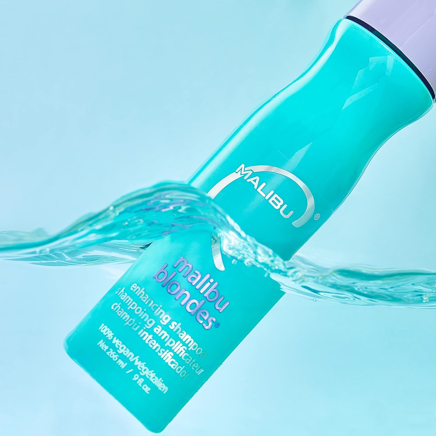 Malibu C Blondes Enhancing Shampoo - Sulfate-Free Purple Shampoo for Blondes - Helps Preserve Highlights & Remove Brassiness - Moisturizing & Revitalizing Hair Care - Image 2