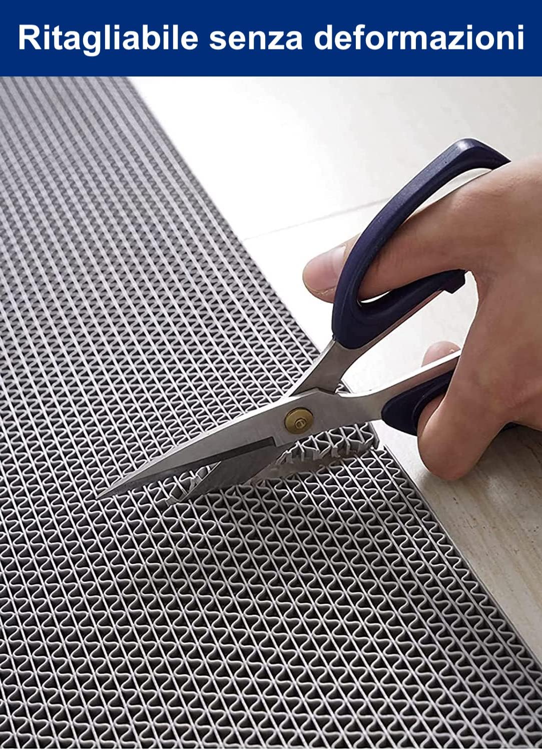 Tappeto Anti-Slip Impermeabile DRENANTE | Pedana in Plastica, Gomma, PVC, Su MISURA | Sauna - Bagno Turco - Docce - Docce - Piscina | Grigio-Verde (GRIGIO, 80x120cm)