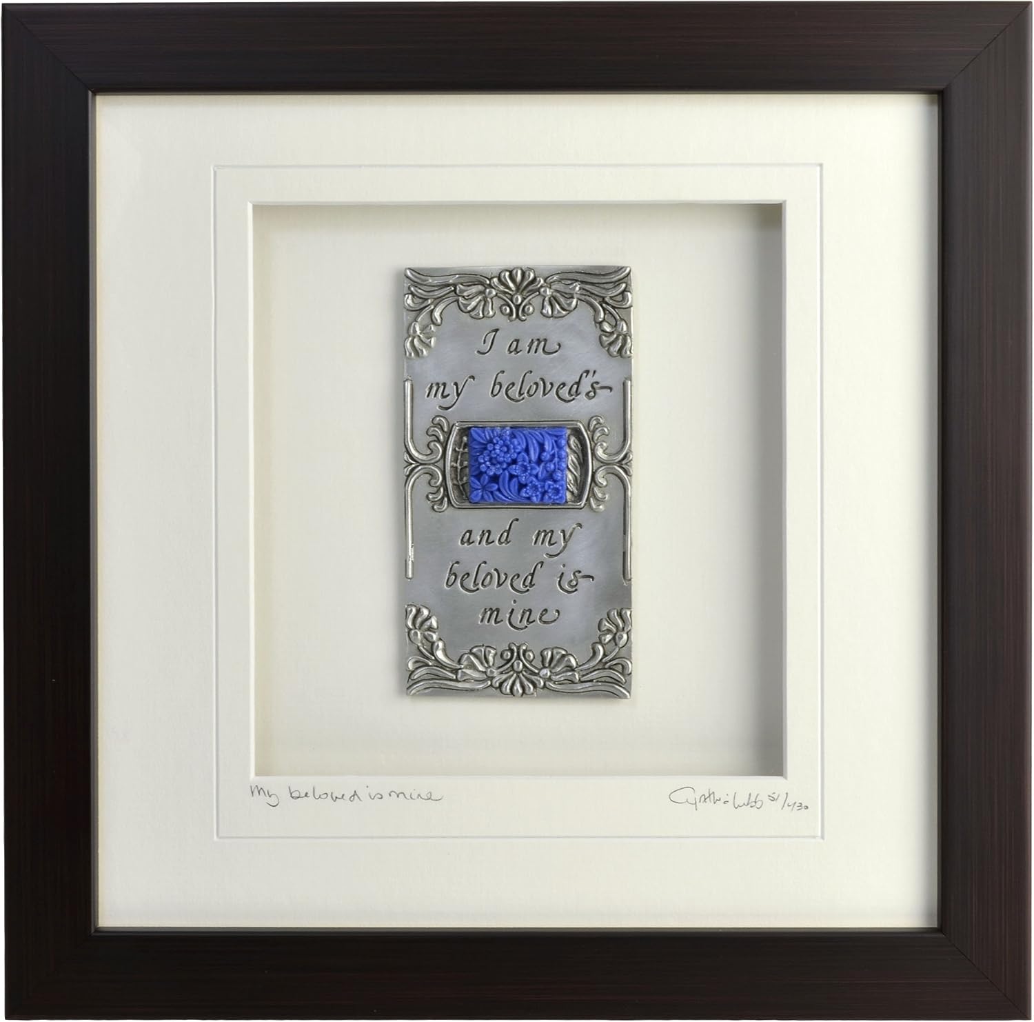 Cynthia Webb Designs Beloved Framed Pewter Plaque, 10.5 x 10.5 inches