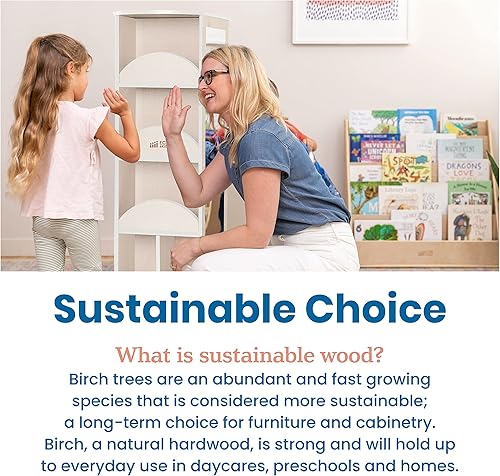 Miniatura 18 de ECR4Kids Carrusel de vestir giratorio, organizador de disfraces, gris lavado Gris (Grey Wash),Natural,Blanco Cal,https://www.amazon.com/dp/undefined