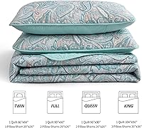 Vista 21 de DJY Juego de edredón de cachemira marrón, tamaño Queen, juego de colcha bohemia de 3 piezas, ropa de cama de microfibra suave y ligera con estampado