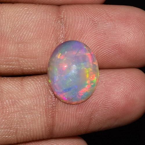 Vista 12 de Cabujón de ópalo etíope con piedras preciosas curativas, manualidades, fabricación de joyas, piedra natal de octubre, suministros sueltos, regalos